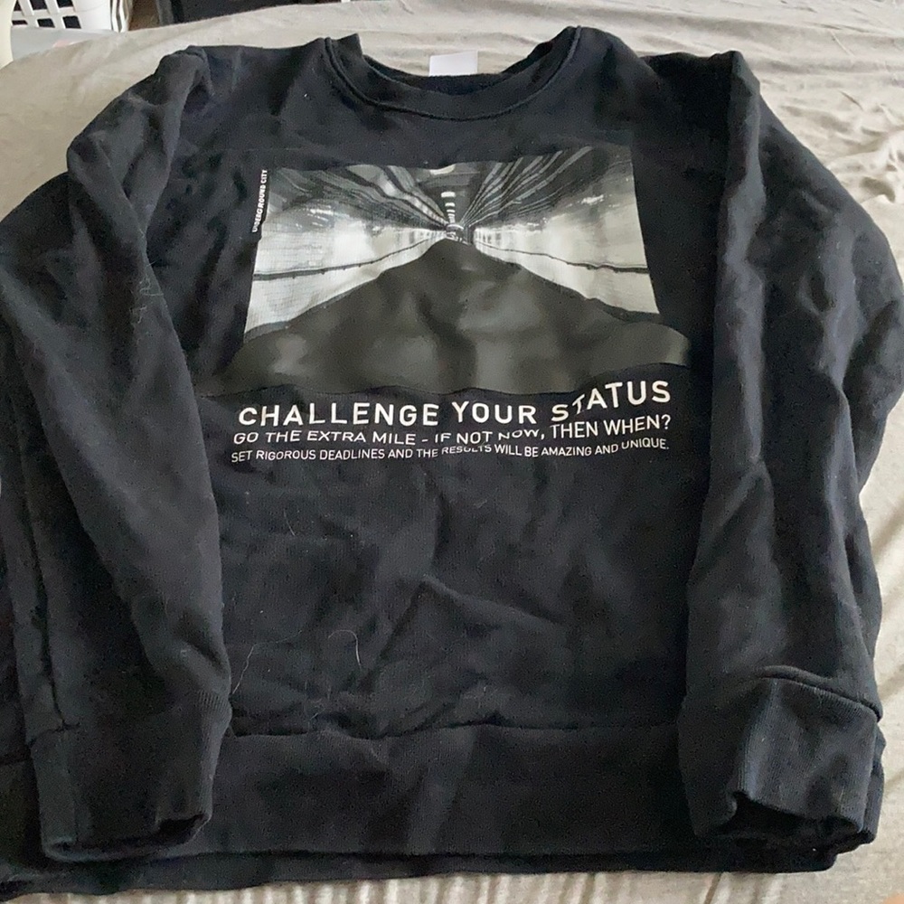 black Zara pullover. size small.